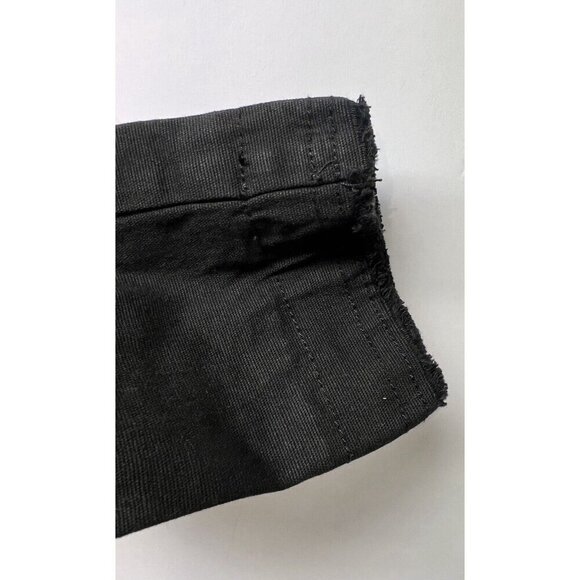 Love Stitch Woman’s Black Jean Jacket Blazer Size Small Embroidered Raw Hem NWT - Picture 9 of 12